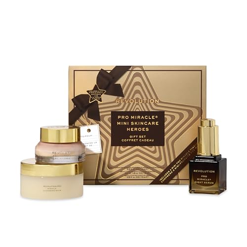 Revolution Pro Miracle Mini Heroes Gift Set, Trio Skincare da Viaggio Vegan