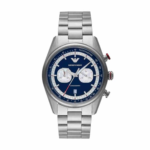 Emporio Armani Orologio Uomo Cronografo Quarzo Cassa 42mm Cinturino Acciaio