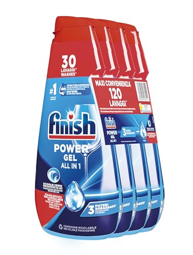 Finish Powergel Detersivo Lavastoviglie Gel Fresh, 120 Lavaggi