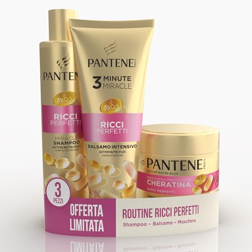 Pantene Miracles Ricci Perfetti Set Shampoo 250ml Balsamo 200ml Maschera 300ml