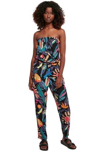 Urban Classics Ladies Viscose Bandeau Jumpsuit Donna