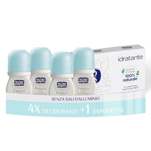 Neutro Roberts Deodorante Roll-On Fresco Classico 4 x 50 ml