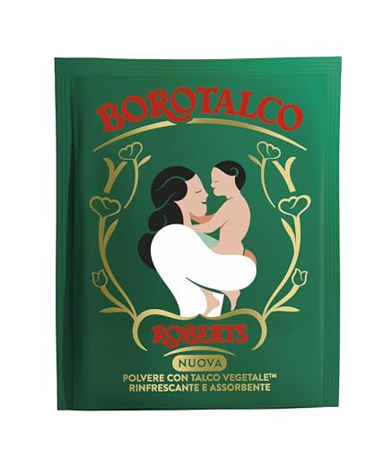 Borotalco, Polvere con Talco Vegetale, Azione Rinfrescante e Assorbente, per Pelli Sensibili, Formula 100% Vegetale, Profumo di Borotalco, Dermatologicamente Testato, B