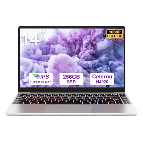 bvate PC Portatile 14 Pollici Win 11 Celeron N4020 256GB ROM