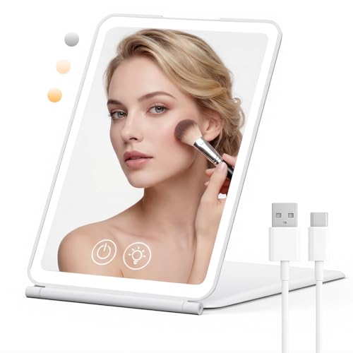 EYMUOBC Specchio Trucco LED 72 Luci Ricaricabile