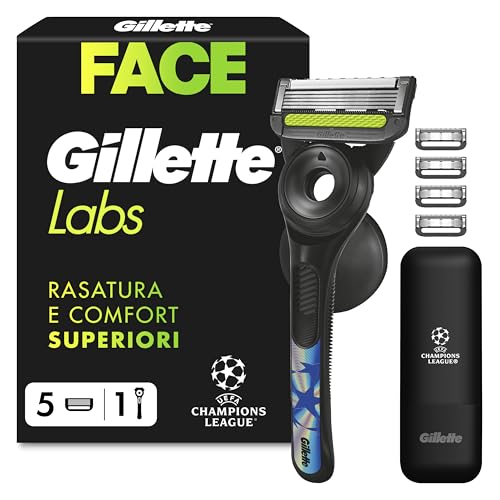 Gillette Champion Gold Edition Rasoio a Mano Libera con Barra Esfoliante