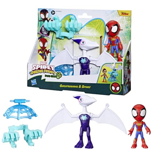 Hasbro Marvel Spidey e i Suoi Fantastici Amici Dino-Webs Ghostasaurus e Spidey