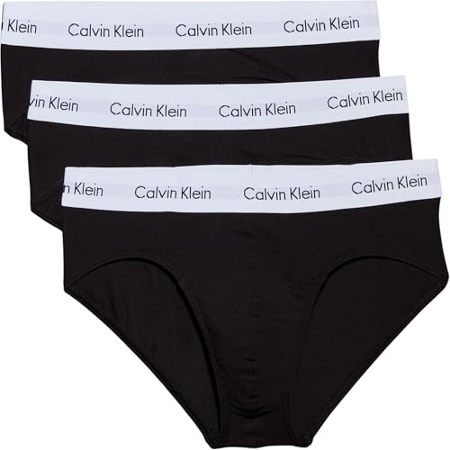 Calvin Klein Uomo Slip Hipster Confezione da 3, Nero