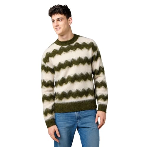 Wrangler Felpa a Righe Uomo