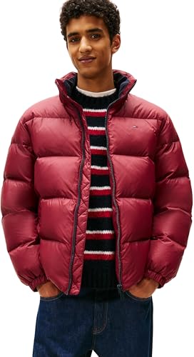 Tommy Jeans Uomo Piumino Essential Down Jacket Rosso