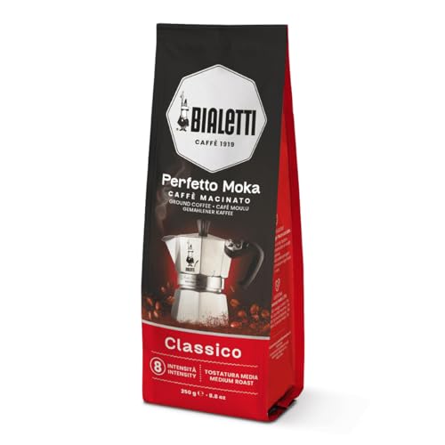Bialetti Perfetto Moka Caffè Macinato Classico, 250 gr