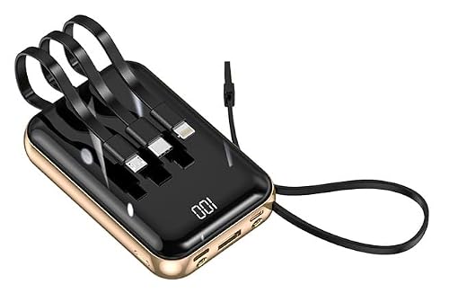 Power Bank SMART·J DX458 10000mAh con Cavi Integrati USB-C/Lightning/Micro USB