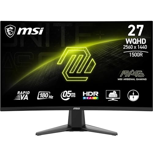 MSI MAG 27CQ6FA Monitor Gaming 27" WQHD Curvo