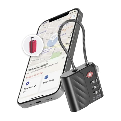 SBS Track My Lock Lucchetto TSA con Finder
