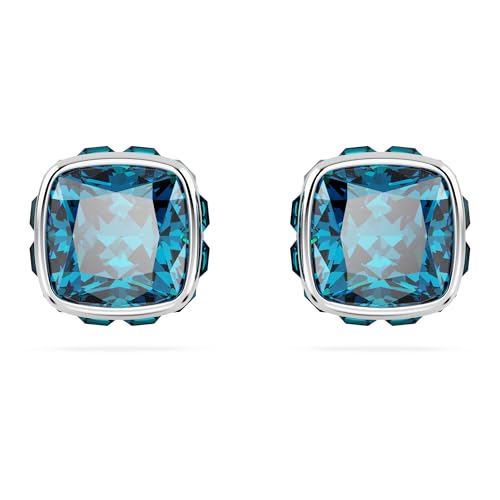 Swarovski Orecchini a lobo Birthstone, Taglio squadrato