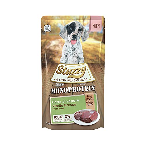 Stuzzy, Monoprotein Grain & Gluten Free, Cibo Umido per Cani