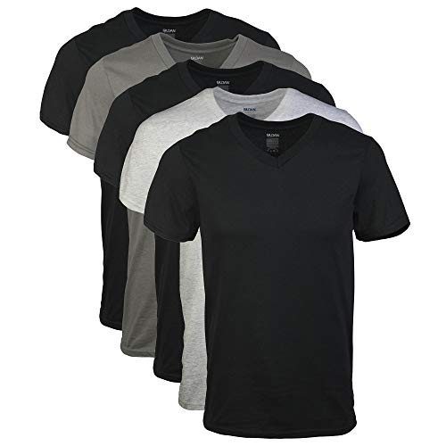 Gildan T-Shirt Uomo con Scollo a V