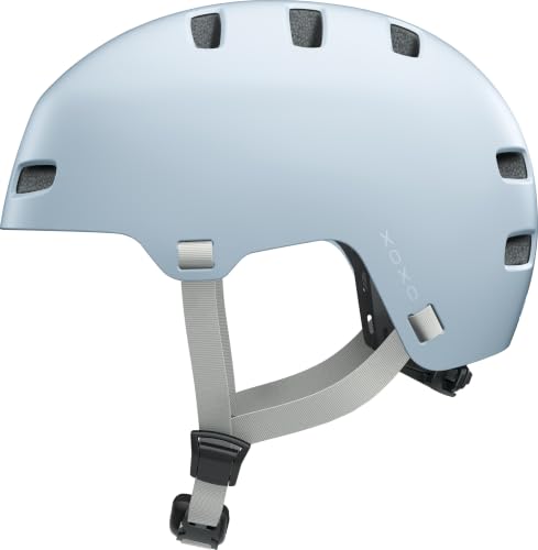 ABUS Casco da bicicletta XOXO – Casco da città in stile skater – Casco per skateboard, bicicletta, scooter – con imbottitura ottimizzata – per ragazzi e adulti – taglia