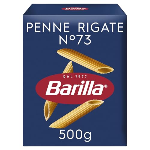 Barilla Penne Rigate N.73 Pasta Corta di Semola di Grano Duro, 500g
