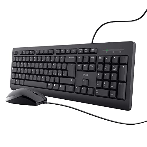 Trust Taro Set Tastiera e Mouse Cablati USB Layout Italiano