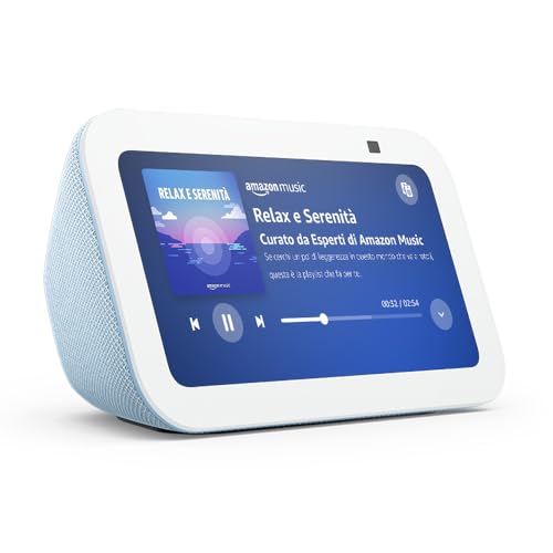 Echo Show 5 (Ultimo modello) | Schermo touch intelligente e compatto: controllo della Casa Intelligente e molto altro