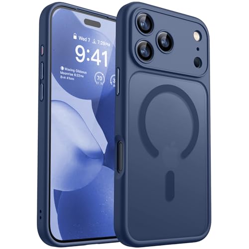 CANSHN Cover Magnetica per iPhone 17 Pro Max, Blu Profondo