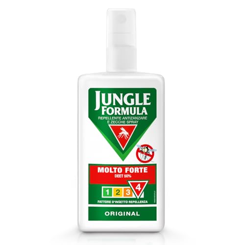 Jungle Formula Molto Forte Spray Repellente Antizanzare Deet 50% 75 ml