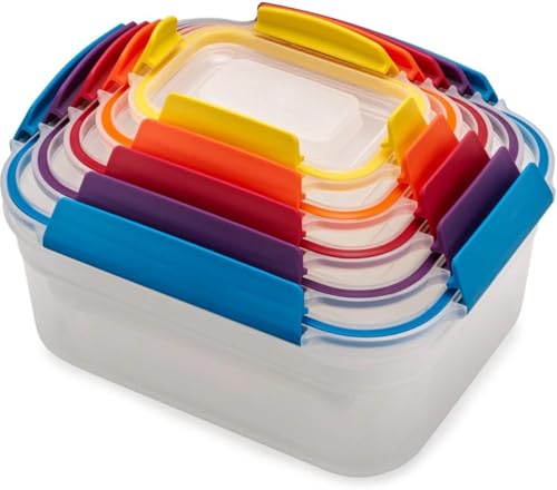 Joseph Joseph Nest Lock Set Contenitori per Alimenti, Contenitore in Plastica con Coperchio