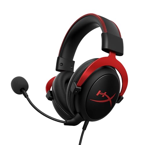 HyperX Cloud Cuffie da Telaio in Alluminio, Cuscinetti in Memory Foam Rivestiti in