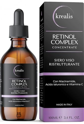Siero Viso Retinolo con Niacinamide, Acido Ialuronico e Vitamina C, 100ml