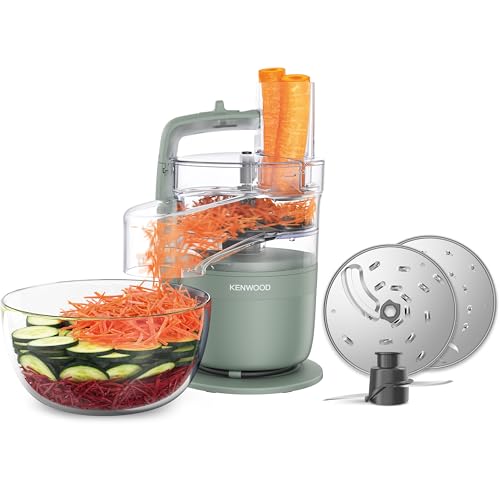 Kenwood MultiPro Compact Robot da Cucina Multifunzione con Express Serve, Verde Eucalipto