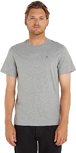 Tommy Jeans Tjm Xslim Jersey Tee Maglietta Uomo Grigio