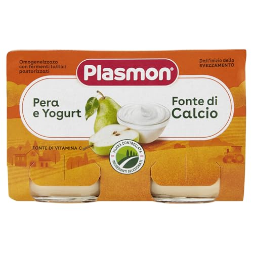 Plasmon Pera e Yogurt 2x120g, 12 Confezioni