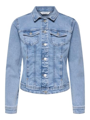 Tia Denim Jacket BB LB Noos Denim Donna, Light Blue Denim