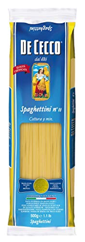 De Cecco Spaghettini, Pasta di Semola di Grano Duro, 500g