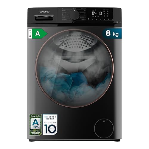 Cecotec Lavatrice a Carica Frontale 8 kg Bolero Dresscode 8610 Inverter Steel