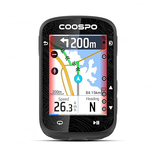 COOSPO CS600 Ciclocomputer GPS Touchscreen 2,4" con Navigazione Percorso e Autonomia 36H