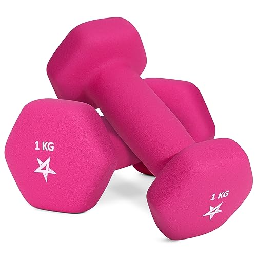 Yes4All Set Manubri Palestra Neoprene Esagonale Coppia Pesi