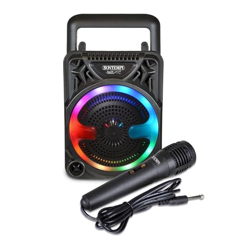 Bontempi Mini Speaker Wireless con Microfono e Luci RGB, Radio