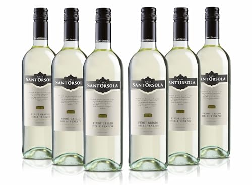 Sant'Orsola Vino Pinot Grigio D.O.C. delle Venezie 12% Gusto Secco e Fruttato, 6x750 ml