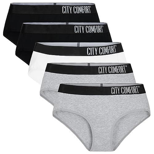 CityComfort Pacco da 5 Slip Donna Cotone Elasticizzato