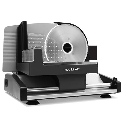 NutriChef Affettatrice Elettrica Professionale da Casa 200W