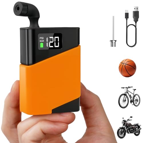 Mini pompa per bicicletta, pompa portatile per gonfiaggio pneumatici 120PSI