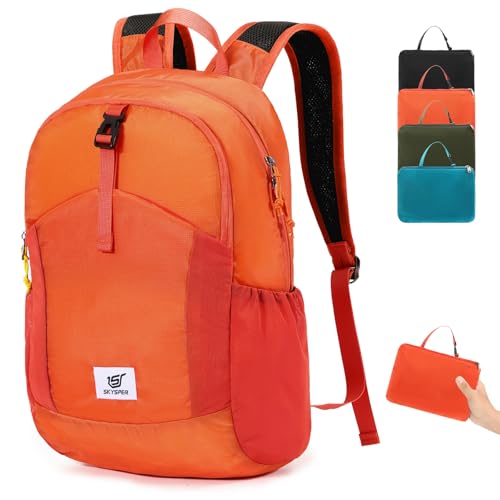 SKYSPER Zaino Pieghevole Antifurto 20L con Protezione RFID