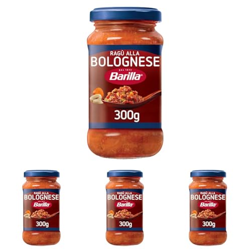 Barilla Sugo Ragù alla Bolognese, Salsa Pronta al Pomodoro Italiano e Carne Selezionata Senza Glutine, Sugo Pronto, Confezione da