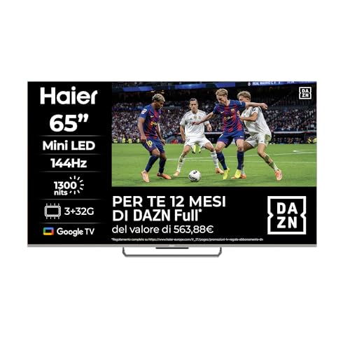 Haier H65M90EUX 65" Smart TV Mini LED 4K UHD con Google TV