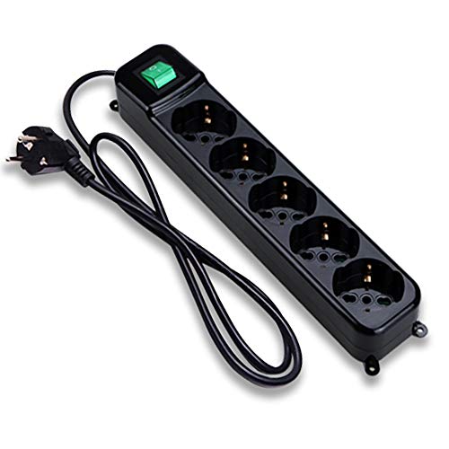 Tecnoware Multipresa Ciabatta Elettrica 5 Uscite con Interruttore e Protezione Bambini