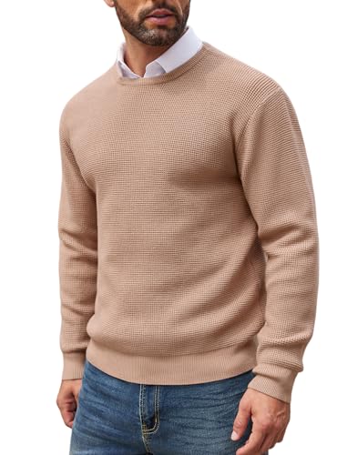 COOFANDY Maglione da Uomo a Girocollo
