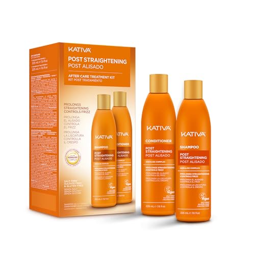 KATIVA Trattamento Post Lisciante Brasiliano Shampoo e Balsamo Kit 2 pezzi 225 ml