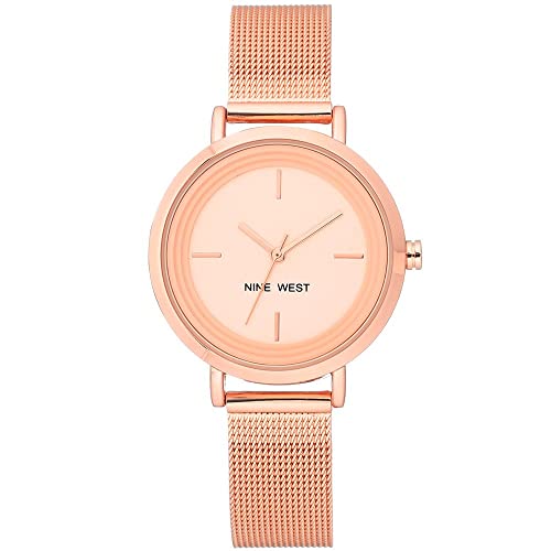 Nine West - Orologio da donna con cinturino in maglia mesh